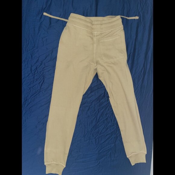 Brand New Never Worn Men's Tan Joggers W/ Design - Picture 2 of 4